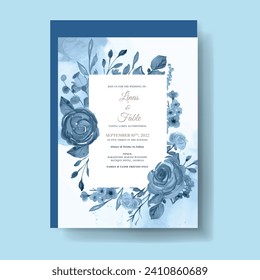 Luxury Modern Floral Invitation Card. Illustrator and designer. Wedding Invites, save the date, Birthday Invites, Video Invites, E-Cards.