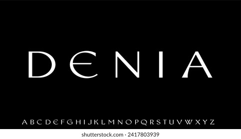 	
luxury modern font alphabet vector set