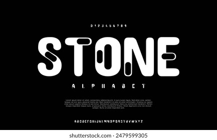 Luxury modern font alphabet vector set