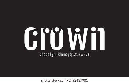 Luxury modern font alphabet vector set