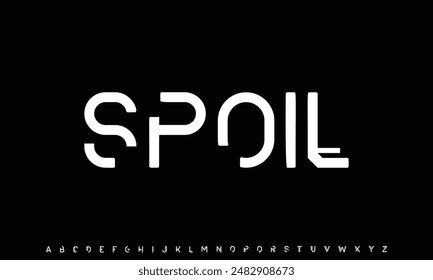 Luxury modern font alphabetical vector set