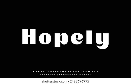 Luxury modern font alphabetical vector set