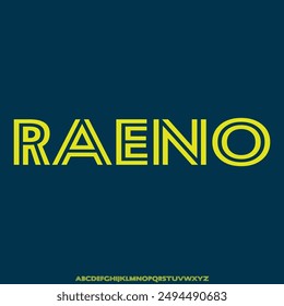 luxury modern font alphabetical vector set