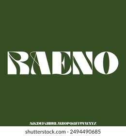 luxury modern font alphabetical vector set