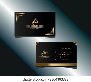 Luxury modern gold gradient dark  Gold colour 
professional business card template design vector illustration 
Ai  EPS 10 
It is arranged for your convenience    
