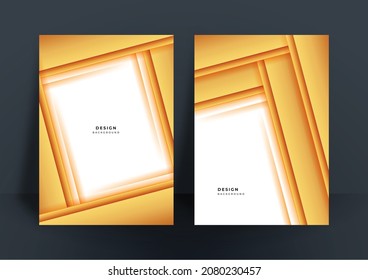 Luxury modern gold white abstract cover background