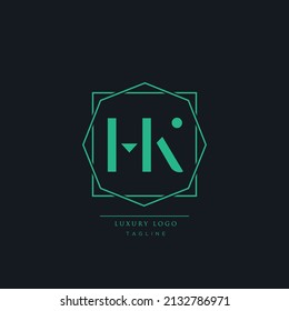 Luxury modern HA Letter Business Logo Design Alphabet Icon Vector Symbol. Creative minimal letter HA logo template.