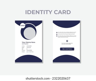 Luxury and modern identity card design.
