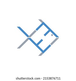 luxury and modern initial design logo.