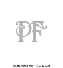 logotipo de diseño inicial de lujo y moderno.
