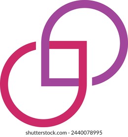 luxury modern initial design logo.
