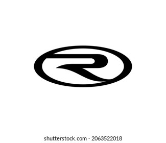 Luxury Modern Letter R Emblem Logo