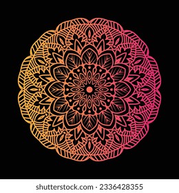 luxury modern mandala design template