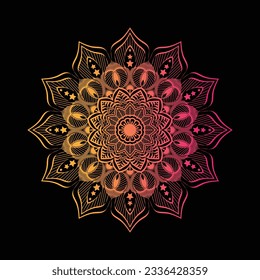 luxury modern mandala design template