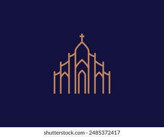 Luxury Modern Minimal Church Logo