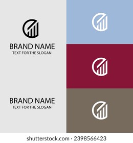 Logotipo de Monograma moderno de lujo mínimo