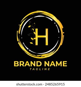 Luxury modern minimalist latter H logo
