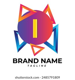 Luxury modern minimalist latter 
 I logo