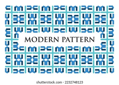 Ornamentos modernos de diseño de patrones impecables de lujo