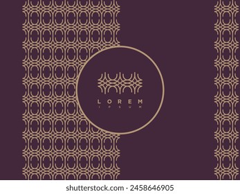 Diseño moderno inconsútil indonesio tradicional de lujo de los motivos del batik Plantilla
