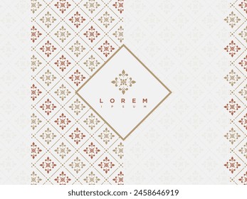 Luxury Modern Seamless Pattern Indonesian Traditional Batik Motifs Design Template