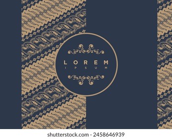 Luxury Modern Seamless Pattern Indonesian Traditional Batik Motifs Design Template