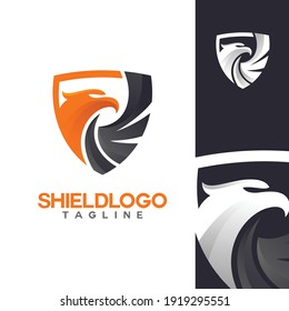 luxury and modern shield vector logo