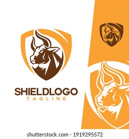 luxury and modern shield vector logo