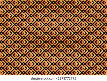 Luxury modern square chain link gold pattern decoration background. vector illustration.