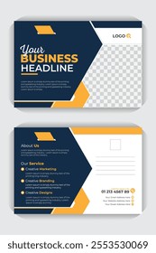 Luxury and modern style professional business postcard or EDDM template design, Corporate, luxury, professional postcard template
