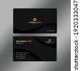 business card black