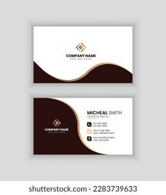 Luxury and modern. vector business card template. royal business template vector