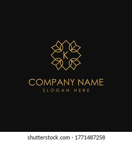 Luxury Modern Vector K Logo Design Vector. Luxurious style logotype design for luxury company branding. Abstract Elegant K Letter Logo. Graceful Jewelry Ornament Fashion Boutique Vector Icon. 
