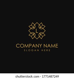 Luxury Modern Vector L Logo Design Vector. Luxurious style logotype design for luxury company branding. Abstract Elegant L Letter Logo. Graceful Jewelry Ornament Fashion Boutique Vector Icon. 