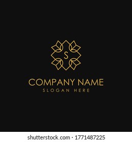Vector De Diseño De Logotipo Vector S Moderno De Lujo. Diseño de logotipo de lujo para marca de empresa de lujo. Resumen Elegante Logo De Letra S. Graceful Jewelry Ornament Fashion Boutique Vector Icon. 