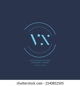 Luxury modern VX Initial Letter Business Logo Design Alphabet Icon Vector Symbol.