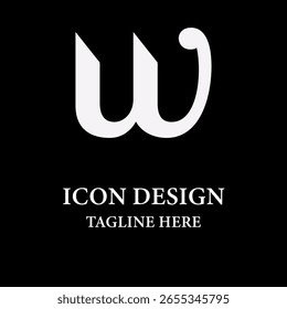 Lujo y moderno con el logotipo del monograma