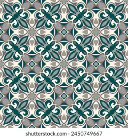 Luxury monochrome art seamless pattern. Art forms are grouped and arranged in a specific order. Vector image for print, textile, packaging, interior design and your other projects.