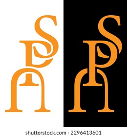 Luxury monogram business Logo design.
