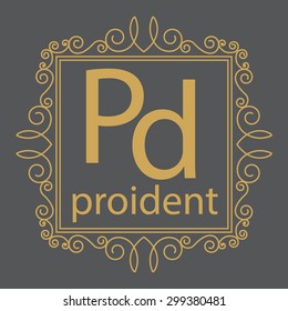 luxury monogram design template,elegant line art,business sign,boutique logo , premium insignia,vector illustration