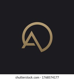 Luxury Monogram Initial Letter Logo Design Stock Vector (Royalty Free ...