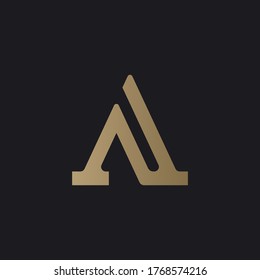 Luxury Monogram Initial Letter Logo Design Stock Vector (Royalty Free ...