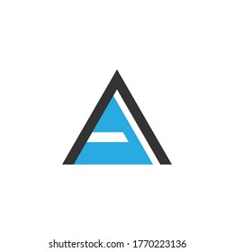 Luxury monogram initial letter A logo design