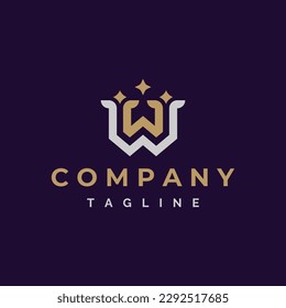 Design der Logos der WW-Star-Vorlage für Luxury Monogram