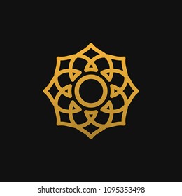 luxury monogram letter O logo template vector illustration