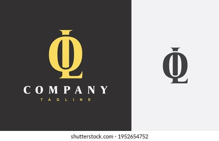 luxury monogram letter OL logo	