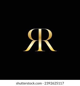 Luxury monogram letter R for fashion business