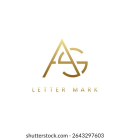 Luxury AS Monogram Logo Design – Golden Gradient Lettermark, Modern Elegant Initials Symbol, Premium Branding Icon.