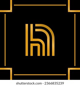 LUXURY MONOGRAM LOGO DESIGN, ISOLATED LOGO, MONOGRAM LOGO, GEOMETRIC LOGO