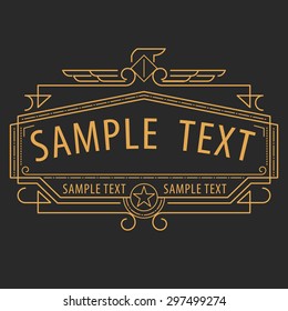 luxury monogram logo identity template,elegant linear,business sign,boutique logo , premium insignia,vector